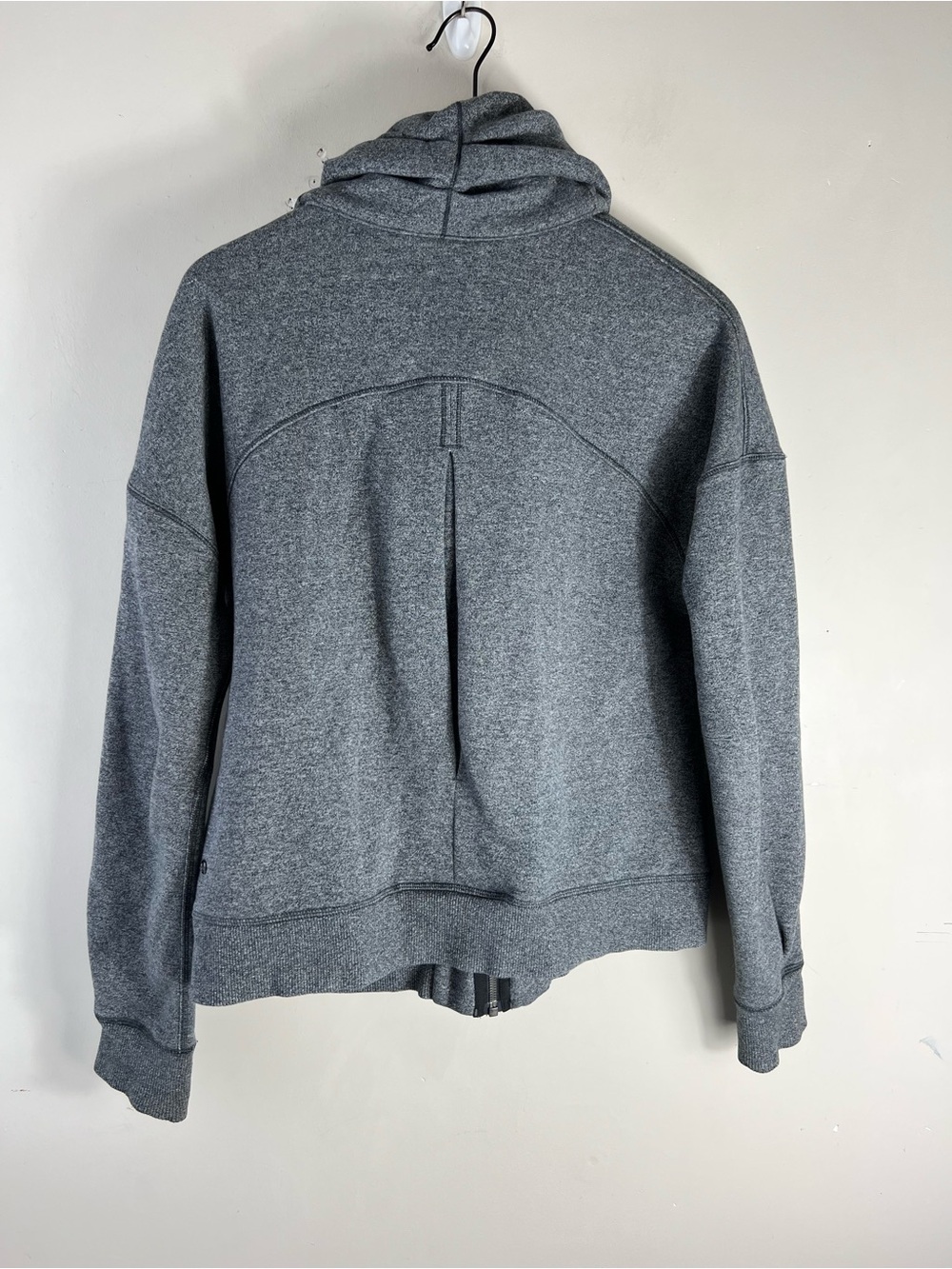 Lululemon Hug It Out Jacket Heathered Speckled Black Size 12 Women’s Grey - Picture 9 of 16